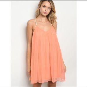 Peach Boho Dress